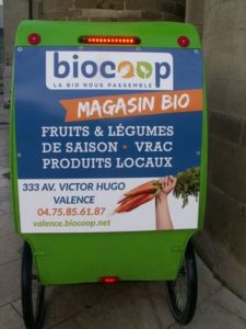 cycloTEAM pub pour Biocoop Valence