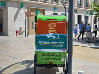 CYCLOTEAM pub sur le champ