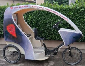 Corazon, le dernier cyclopousse acquis par CYCLOTEAM
